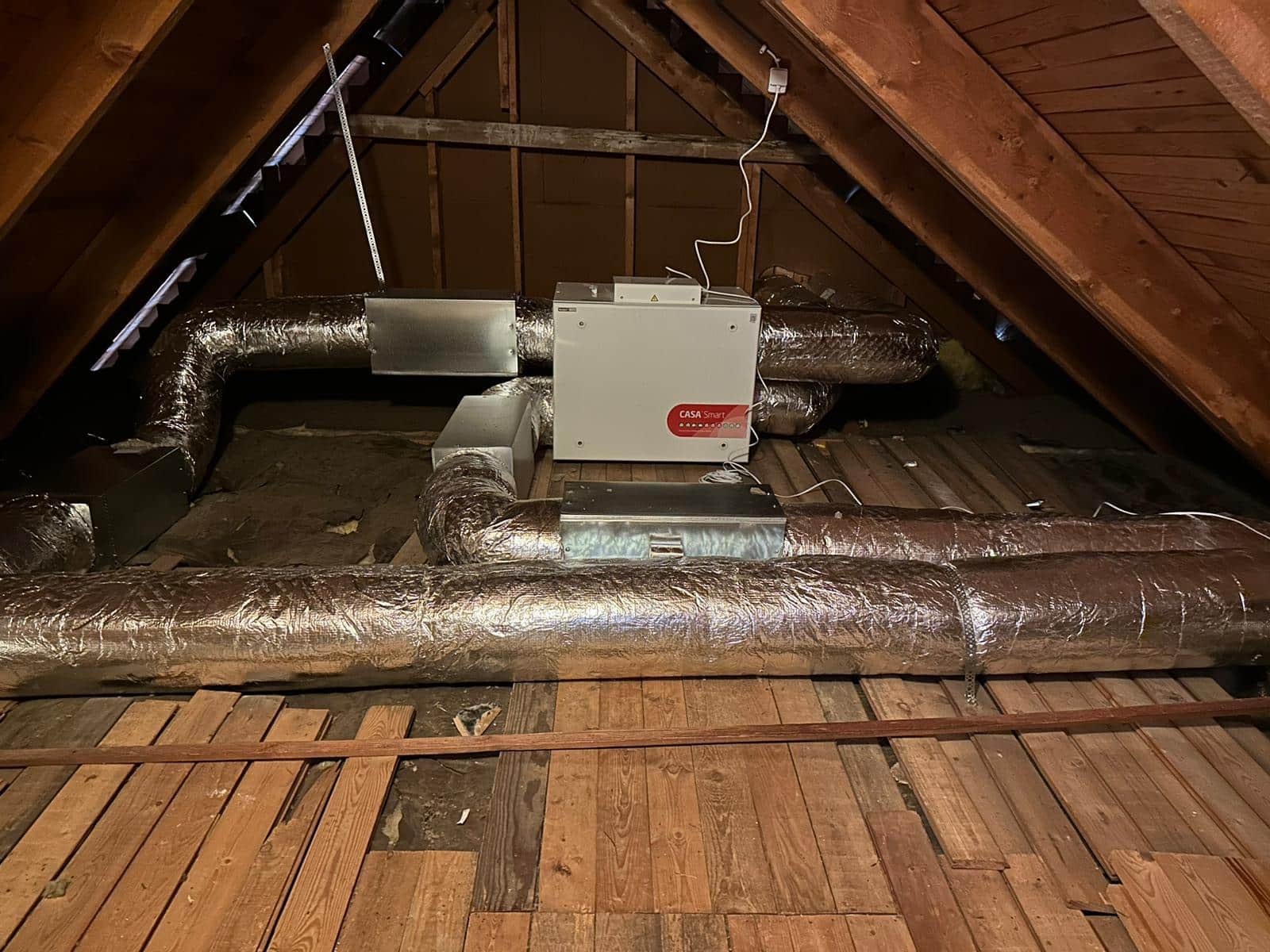 konvertera självdrag till mekanisk ventilation